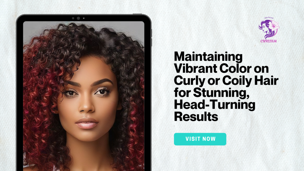 Maintaining Vibrant Color on Curly or Coily Hair for Stunning, Head-Turning Results