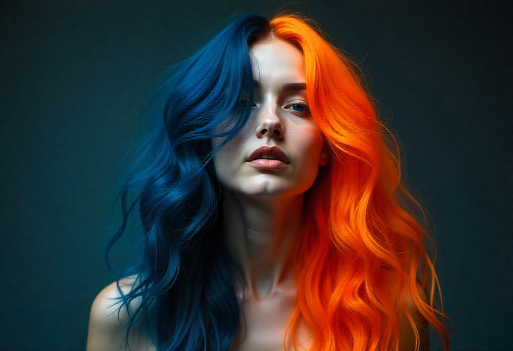 Split-Dye Hair Ideas