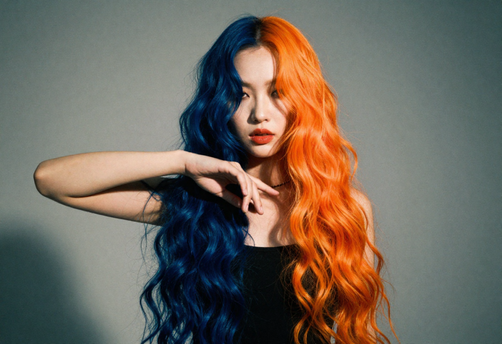 Split-Dye Hair Ideas