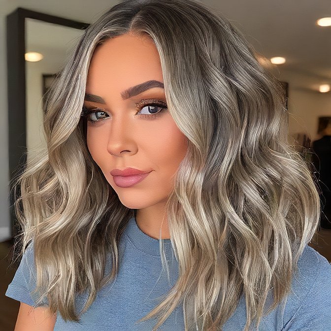 Ash Blonde Highlights