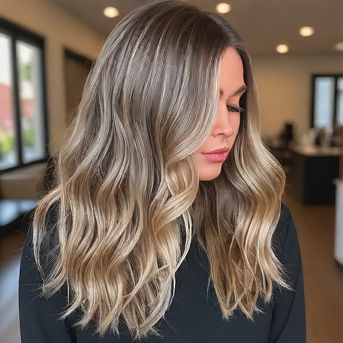 Ash Blonde Highlights