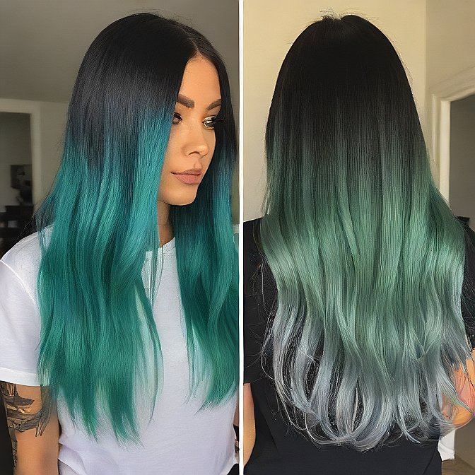 Split-Dye Hair Ideas