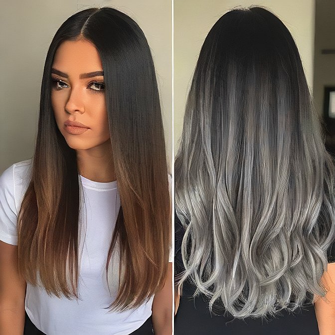 Split-Dye Hair Ideas